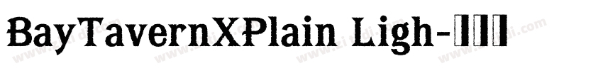 BayTavernXPlain Ligh字体转换